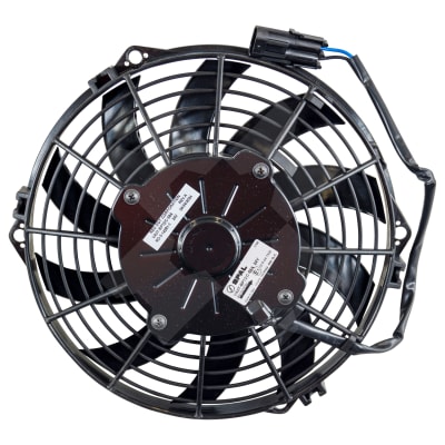 FAN, CONDENSER, SPAL, 24V, 225MM (9 INCH), PULLER, SKEW BLADE, PREMIUM MOTOR