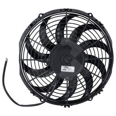 FAN, CONDENSER, SPAL, 24V, 280MM (11 INCH), PUSHER, SKEW BLADE, PREMIUM MOTOR