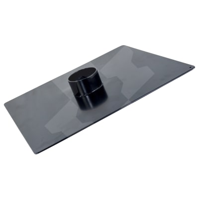ADAPTOR, AIR INTAKE TO 3", POWDERCOATED GREY