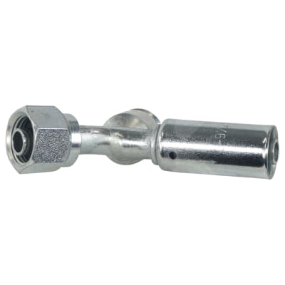 HOSE FITTING, BEADLOCK, FOR, 45 DEG #6, STEEL, R1234YF ACCESS