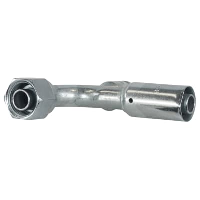 HOSE FITTING, BEADLOCK, FOR, 90 DEG, #8, STEEL, R1234YF ACCESS