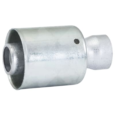 HOSE FITTING, BEADLOCK, WELD ON, #10-#12, ALUMINIUM, STANDARD, #10 PIPE TO #12 HOSE