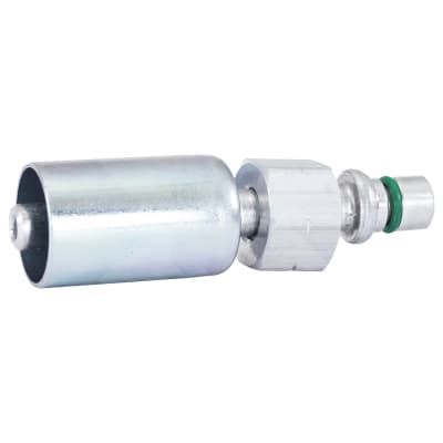 HOSE FITTING, BEADLOCK, FCO, STR, #6, ALUMINIUM, STANDARD, CAPTIVE O-RING