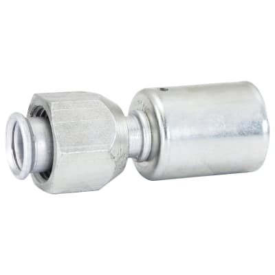 HOSE FITTING, BEADLOCK, FF, STR, #10, ALUMINIUM, STANDARD