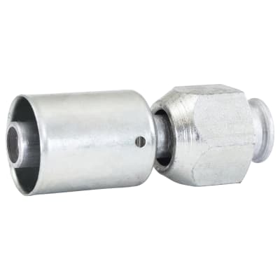 HOSE FITTING, BEADLOCK, FF, STR, #10, ALUMINIUM, STANDARD