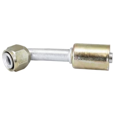 HOSE FITTING, BEADLOCK, FF, 45 DEG, #8, ALUMINIUM, STANDARD