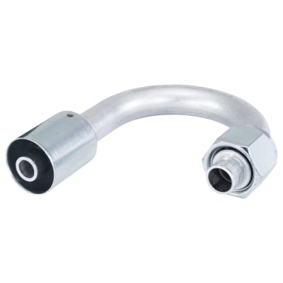 HOSE FITTING, BEADLOCK, FOR, 180 DEG, #10, ALUMINIUM, STANDARD