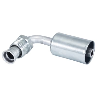 HOSE FITTING, BEADLOCK, MIO, 90 DEG, #6, ALUMINIUM, STANDARD