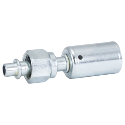 HOSE FITTING, BEADLOCK, FOR, STR, #6, STEEL, STANDARD