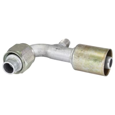HOSE FITTING, BEADLOCK, FOR, 90 DEG, #10, ALUMINIUM, STANDARD, R12 ACCESS