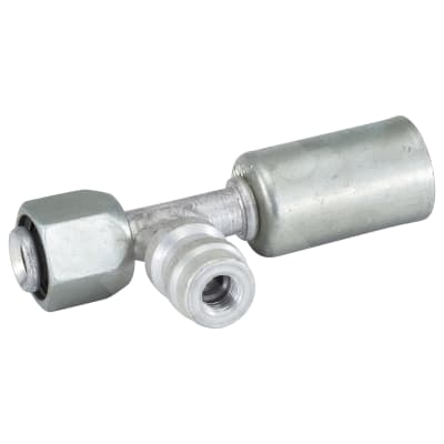 HOSE FITTING, BEADLOCK, FF, STR, #6, ALUMINIUM, STANDARD, R134A ACCESS