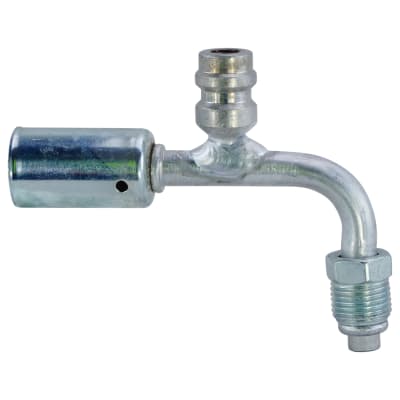 HOSE FITTING, BEADLOCK, MOR, 45 DEG, #6, ALUMINIUM, STANDARD, R134A ACCESS