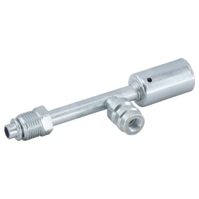 HOSE FITTING, BEADLOCK, MOR, STR, #6, STEEL, STANDARD, R134A ACCESS