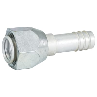 HOSE FITTING, BARB, FF, STR, #12, ALUMINIUM