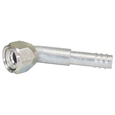 HOSE FITTING, BARB, FF, 45 DEG, #10, ALUMINIUM