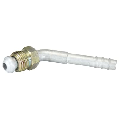 HOSE FITTING, BARB, MF, 45 DEG, #6, ALUMINIUM