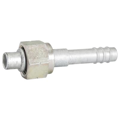 HOSE FITTING, BARB, FOR, STR, M20, #8, ALUMINIUM, METRIC