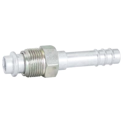 HOSE FITTING, BARB, MOR, STR, #8, ALUMINIUM