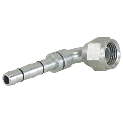 HOSE FITTING, EATON, E-Z CLIP, FEMALE FLARE, STEEL, 90 DEG, #6