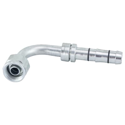 HOSE FITTING, EATON, E-Z CLIP, FOR, 90 DEG, #6-8, STEEL