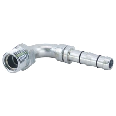 HOSE FITTING, EATON, E-Z CLIP, MIO, 90 DEG, #8, STEEL