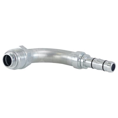 HOSE FITTING, EATON, E-Z CLIP, MOR, 90 DEG, #12-10, STEEL, STEP-DOWN