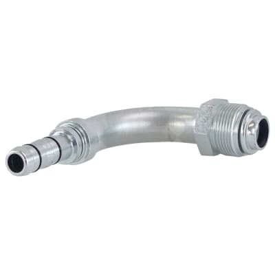 HOSE FITTING, EATON, E-Z CLIP, MOR, 90 DEG, #12-10, STEEL, STEP-DOWN