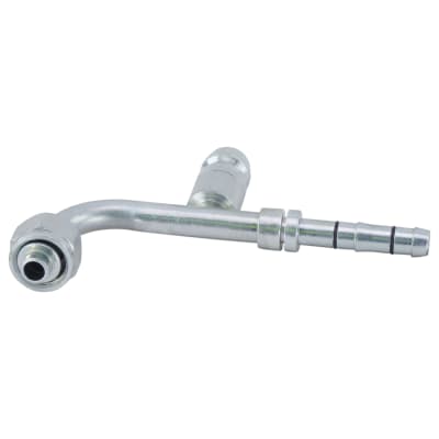 HOSE FITTING, EATON, E-Z CLIP, FOR, 90 DEG, #6, STEEL, R134A ACCESS
