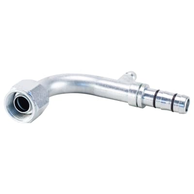 HOSE FITTING, EATON, E-Z CLIP, FOR, 90 DEG, #12, STEEL, R134A ACCESS