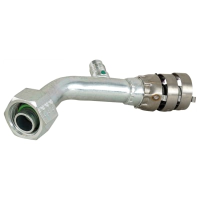 HOSE FITTING, SUPERFLEX HD, FOR, 45D, #10, STEEL, 1/4-INCH MF (R12) ACCESS