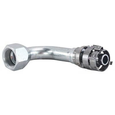 HOSE FITTING, SUPERFLEX HD, FF, 90 DEG, #10, STEEL