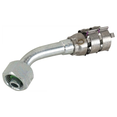 HOSE FITTING, SUPERFLEX HD, FOR, 45 DEG, #6, STEEL