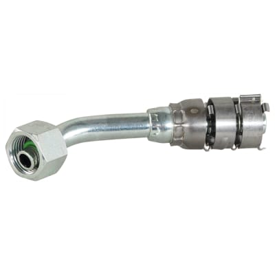 HOSE FITTING, SUPERFLEX HD, FOR, 45 DEG, #6-#8, STEEL, STEP-UP