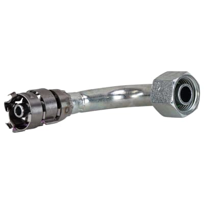 HOSE FITTING, SUPERFLEX HD, FOR, 90 DEG, #6-8, STEEL, STEP-UP