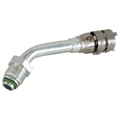 HOSE FITTING, SUPERFLEX HD, MOR, 45 DEG, #8, STEEL