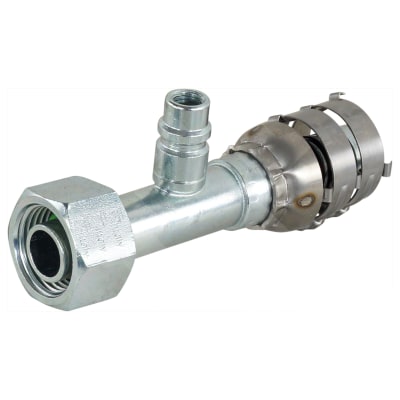 HOSE FITTING, SUPERFLEX HD, FOR, STR, #10-#12, STEEL, STEP-UP, WITH R134A ACCESS