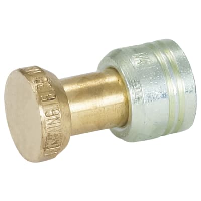 HOSE REPAIR FITTING, LOKRING, 8MM, BRASS, BLANK-OFF CAP