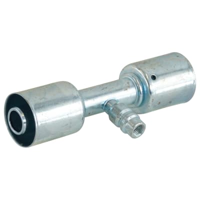 HOSE SPLICER, BEADLOCK, #12, STEEL, STANDARD, R134A ACCESS PORT