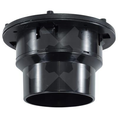 LOUVRE, ROUND, 100MM OD, BLACK, TAKES 2.5 INCH DUCT