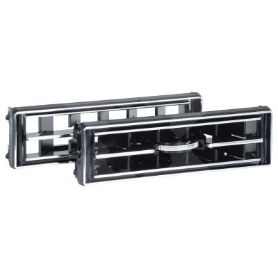 LOUVRE, RECTANGULAR, 125 X 39MM, BLACK, UNIVERSAL