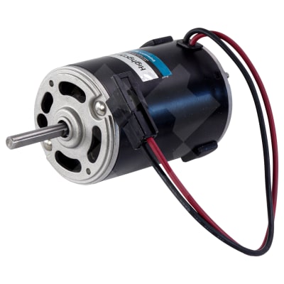 MOTOR, BLOWER, JOHN DEERE, 1-SPEED, 12V, 8MM (5/16) SHAFT, W/O FLANGE MOUNT