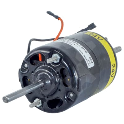 MOTOR, BLOWER, BERGSTROM , 24V 1 SPD, REV, DUAL SHAFT , VENTED