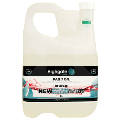 OIL, PAG1, 5L, R134A LOW VISCOSITY (SP10, ND8)