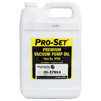 OIL, VACUUM PUMP, 3.78L (1 GALLON), STANDARD