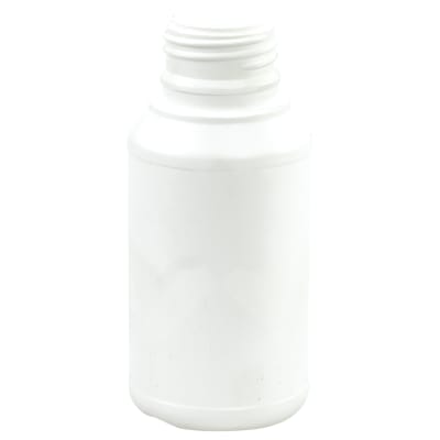 BOTTLE PLASTIC 250 ML HDPE, WHITE, 38/410