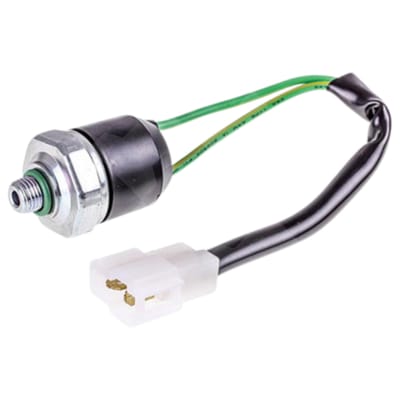 PRESSURE SWITCH, BINARY, MALE, CUT-OUT HIGH 455PSI LOW 28PSI, AIR-CHIEF, WITH LEADS