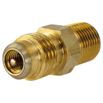 ACCESS ADAPTOR, 1/4 INCH SAEM X 1/8 INCH MNPT, W/CAP & CORE,