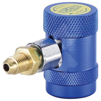 ACCESS ADAPTOR, R1234YF, FEM 14MM, LOW SIDE COUPLER, WITH MALE 1/4 INCH ADAPTOR