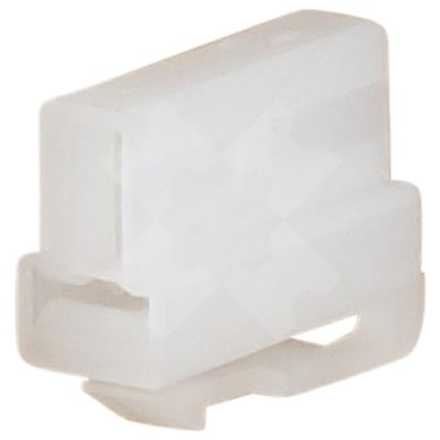 CONNECTOR, 2 WAY PLUG, WHITE HOUSING, INCLUDES FEMALE TERMINALS