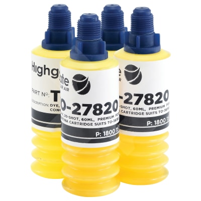 UV DYE, 60ML, 20 DOSE PREMIUM FORMULA, CONCERTINA CARTRIDGE PACK OF 4, SUITS TO-36193